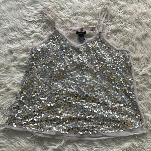 Sequin tank top